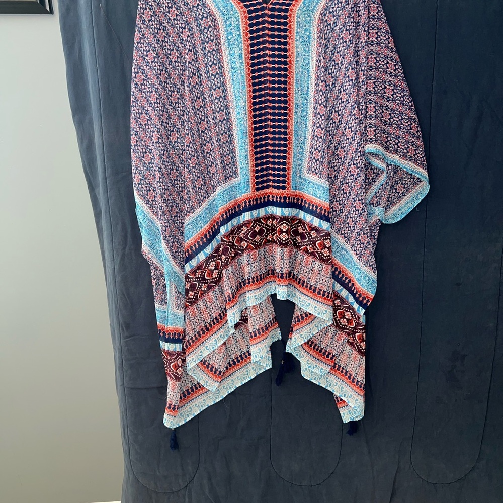 Dr2 Multicolor Patterned Kimono - image 5